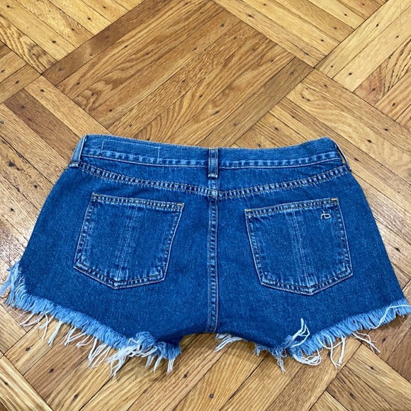 Rag&bone low rise denim short size 24 - Picture 5 of 8